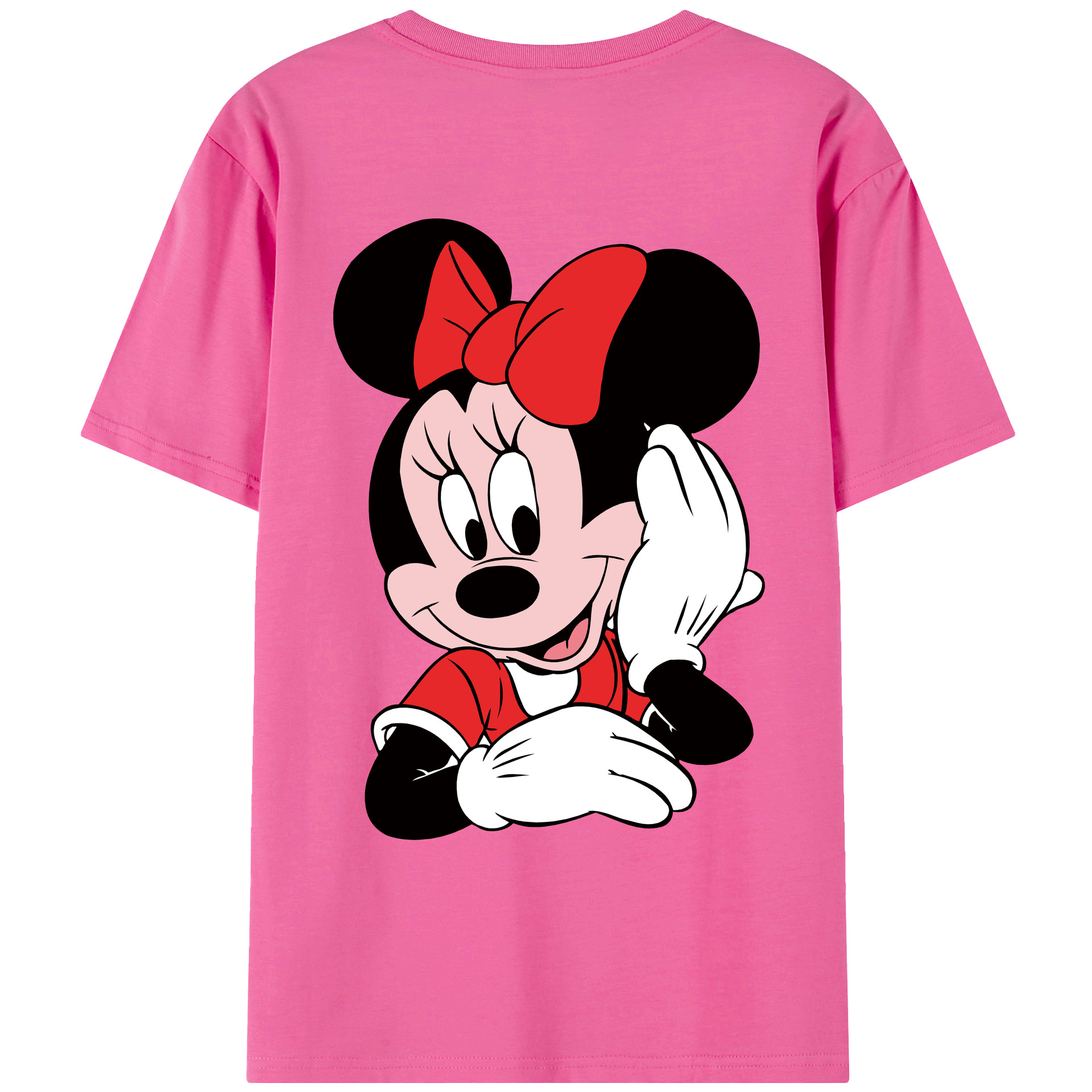 （画像用） ミッキーマウス Mickey Mouse レディース半袖Tシャツ(バックプリント)